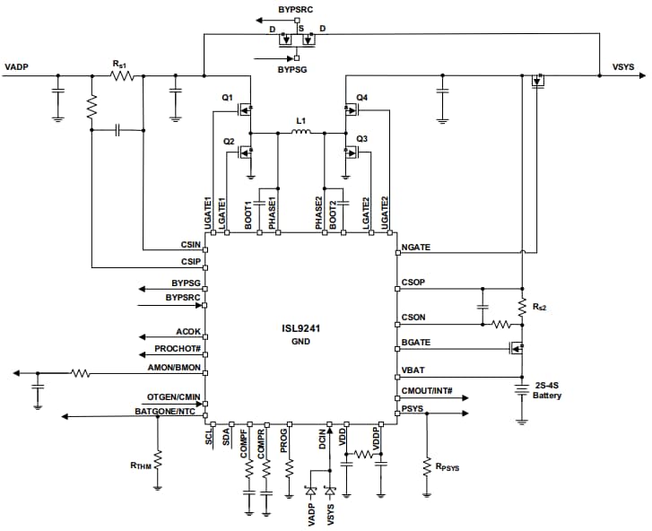 Block Diagram - Renesas Electronics ISL9241EVAL1Z Evaluation Board